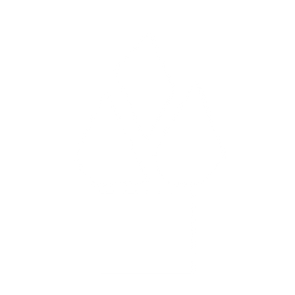 Bauhaus Flame Logo #ffffff
