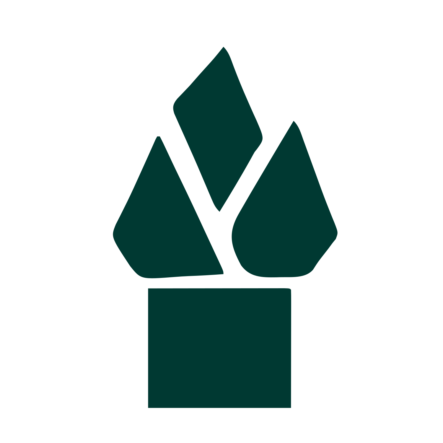 Bauhaus Flame Logo #003932