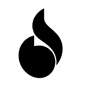 Bauhaus Flame Drop Logo
