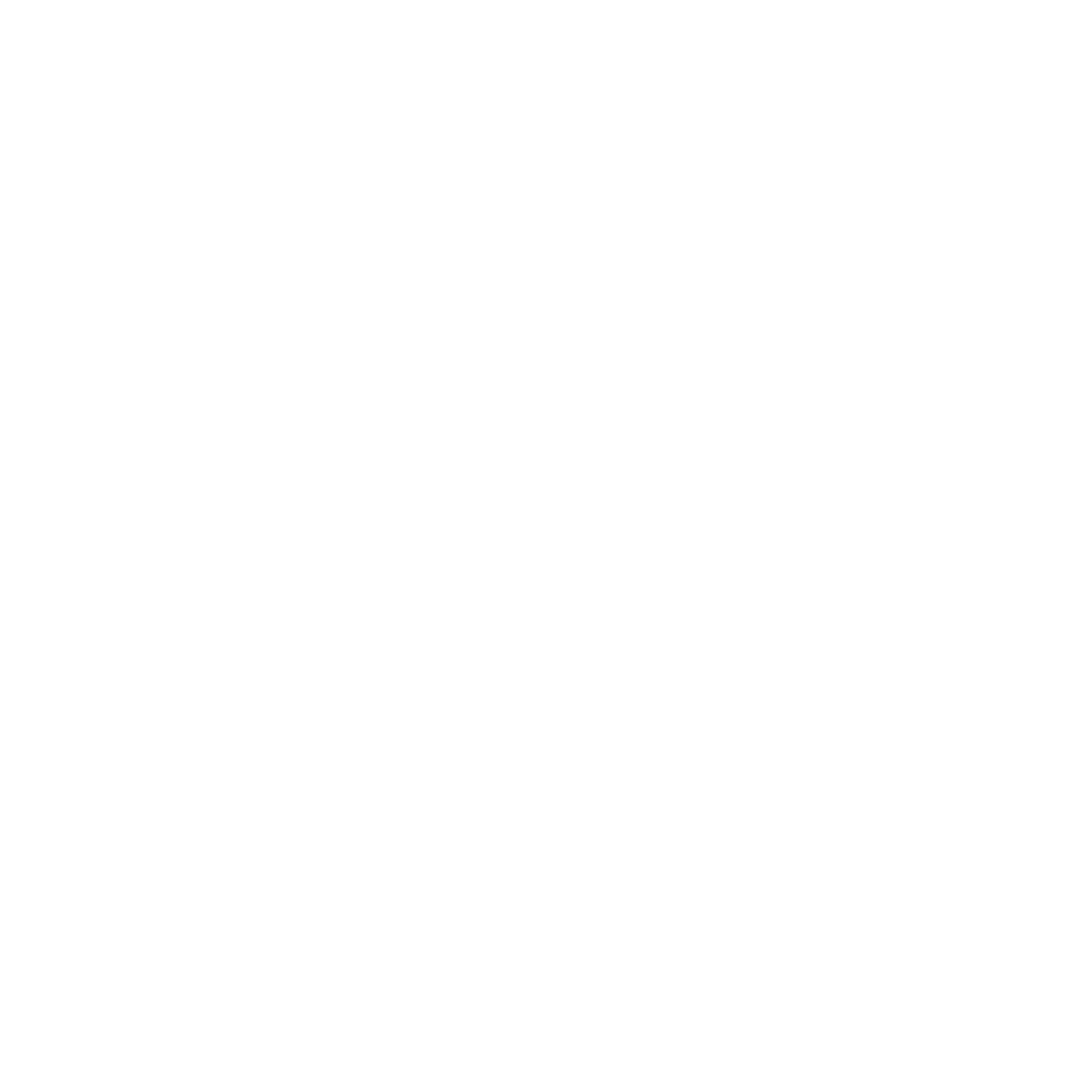Bauhaus Flame Drop Logo #ffffff