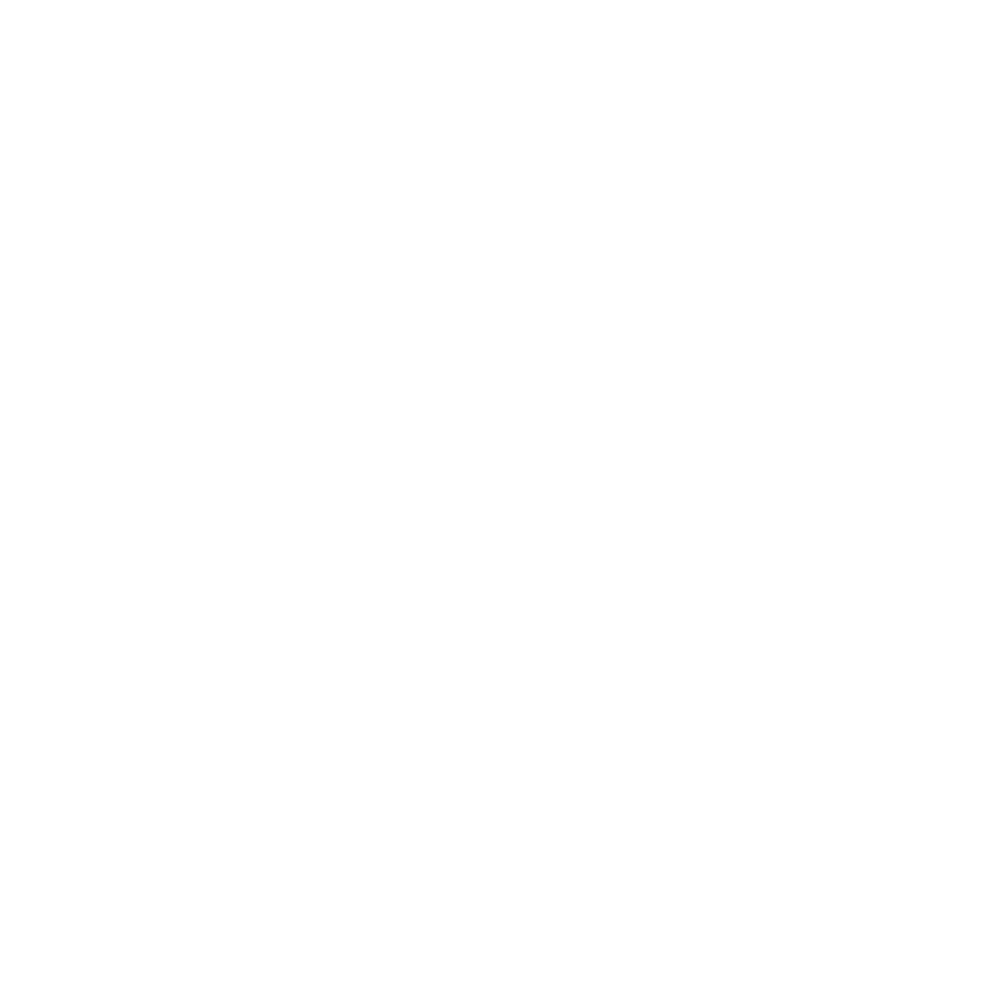 Bauhaus Fire Circle Logo #ffffff