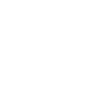 Bauhaus Fire Circle Logo #ffffff