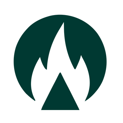 Bauhaus Fire Circle Logo #003932