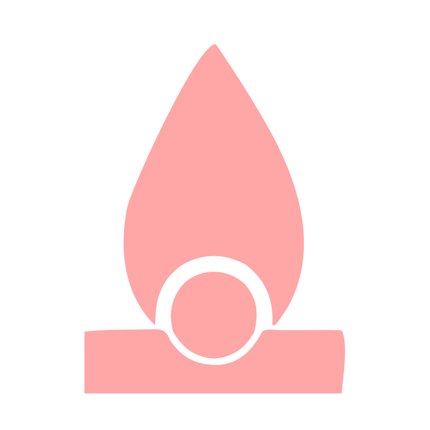 Bauhaus Flame Burner Logo #ffa6a6