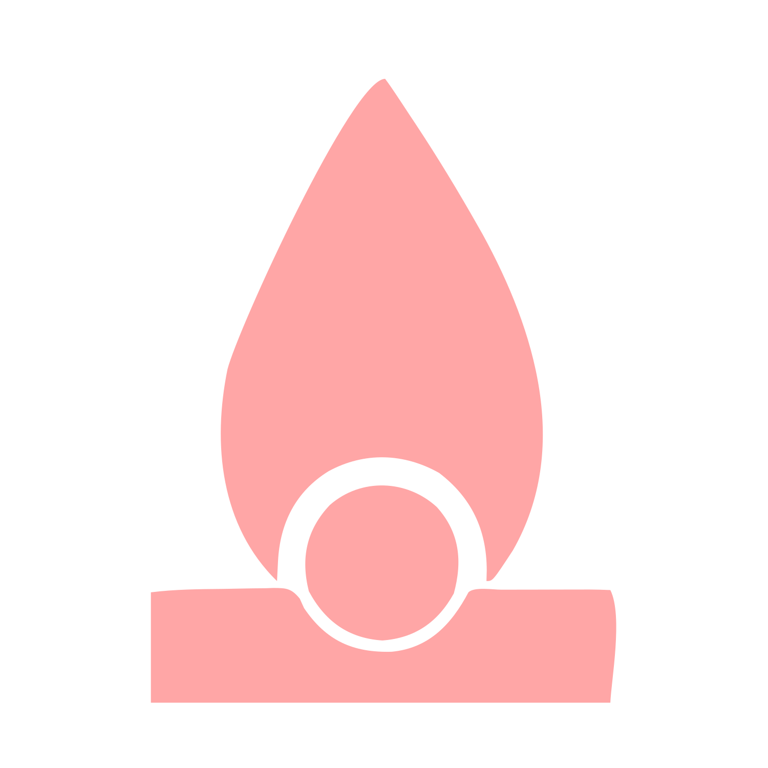Bauhaus Flame Burner Logo #ffa6a6