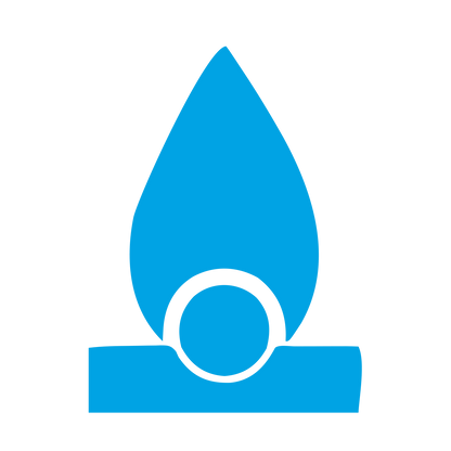 Bauhaus Flame Burner Logo #00a3e4