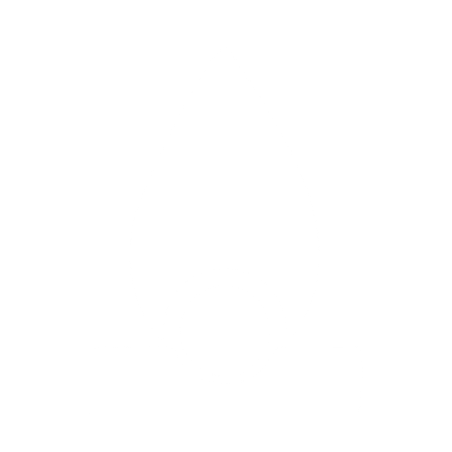 Bauhaus Flame Burner Logo #ffffff