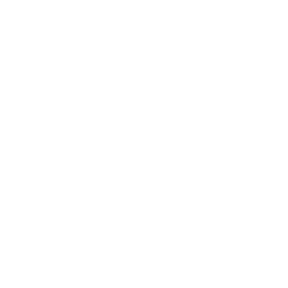 Bauhaus Flame Burner Logo #ffffff