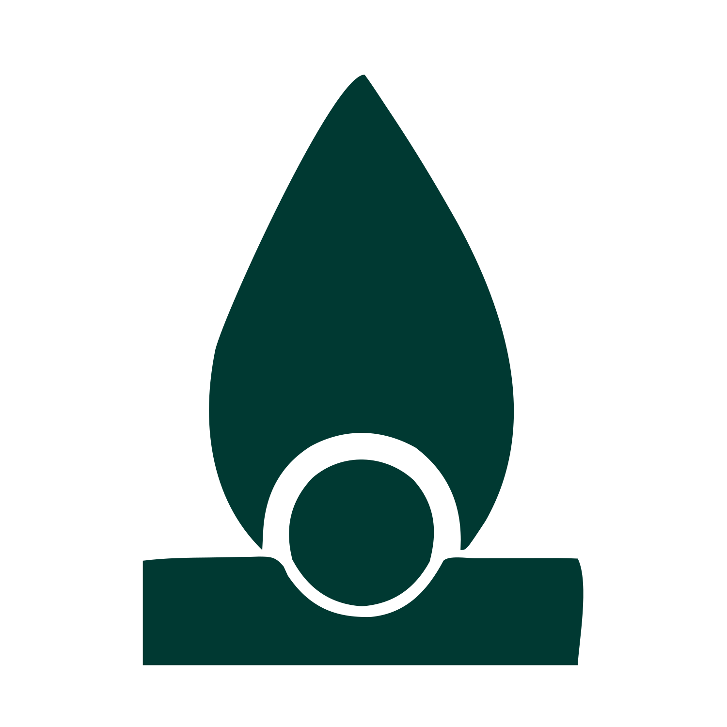 Bauhaus Flame Burner Logo #003932