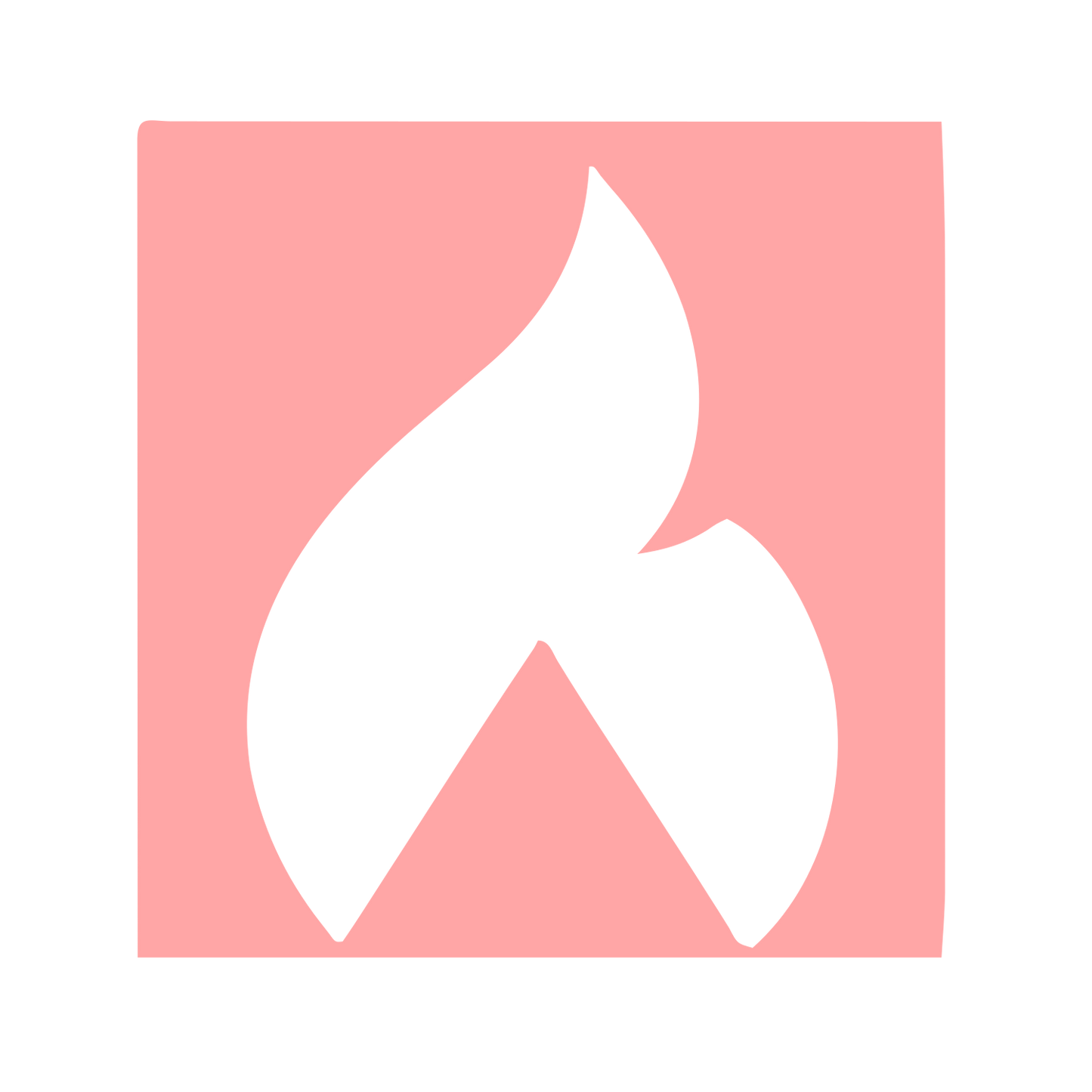 Bauhaus Flame Logo #ffa6a6