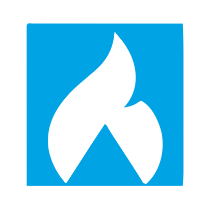 Bauhaus Flame Logo #00a3e4