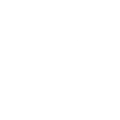 Bauhaus Flame Logo #ffffff