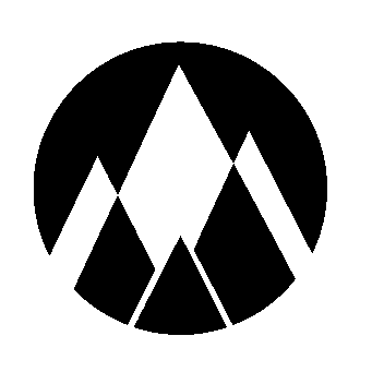 Mountain Peaks Circle Logo