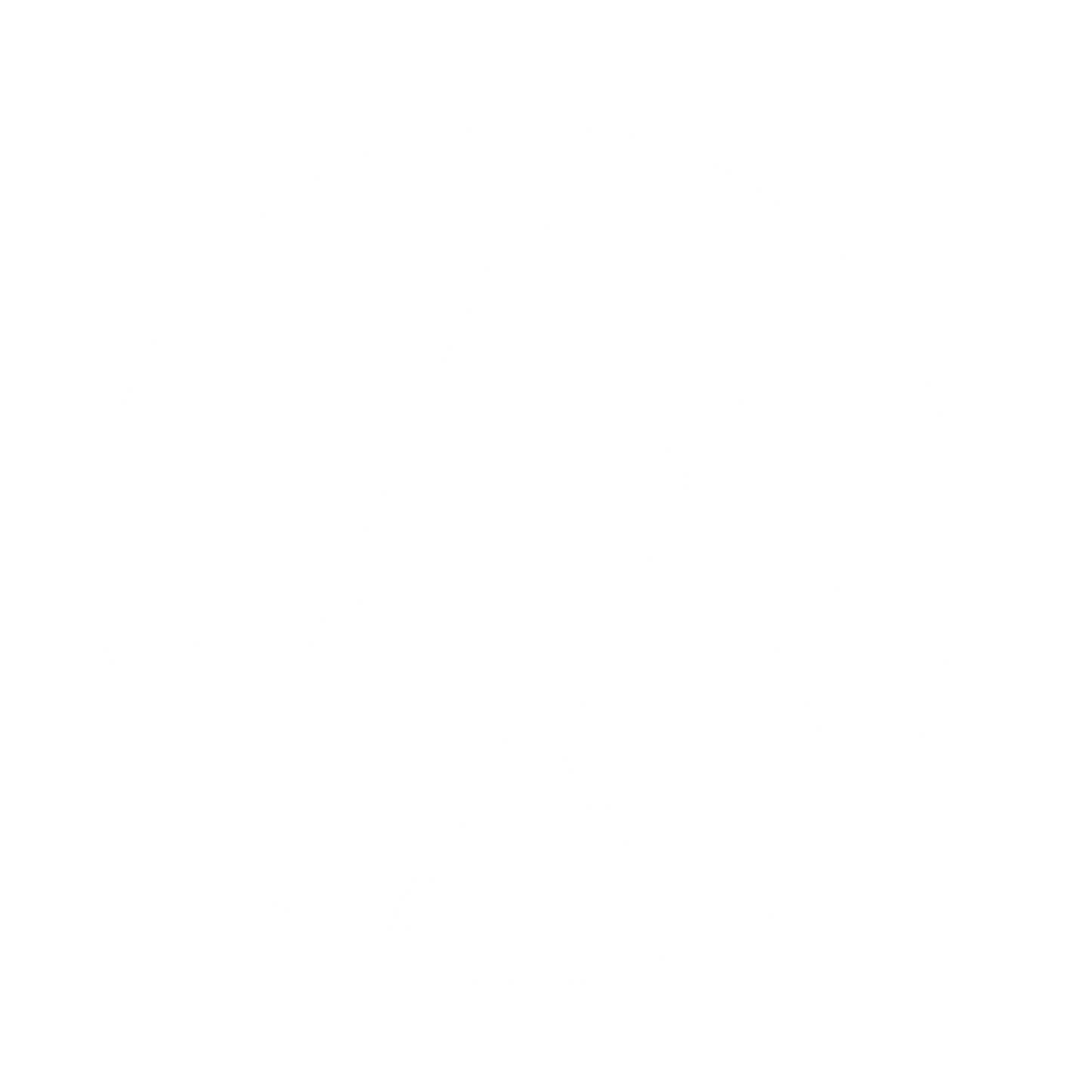 Mountain Peaks Circle Logo #ffffff