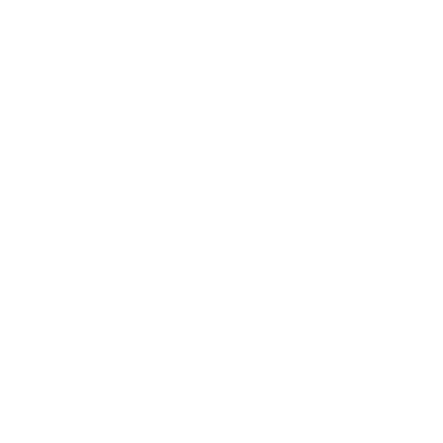 Brutalist Candle Flame Logo #ffffff