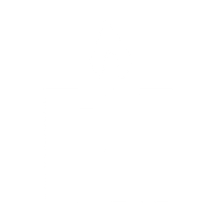 Brutalist Candle Flame Logo #ffffff