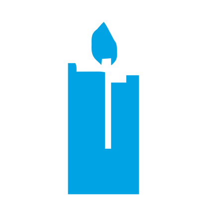 Brutalist Candle Cross Logo #00a3e4