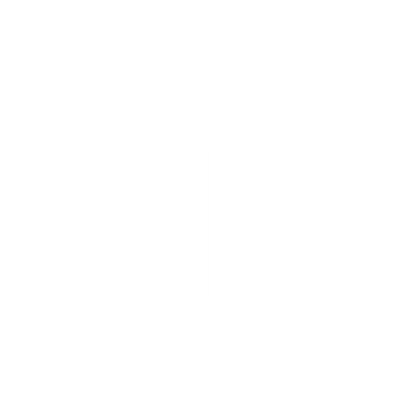 Brutalist Candle Cross Logo #ffffff