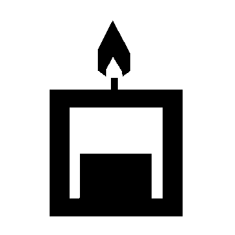 Brutalist Candle Block Logo