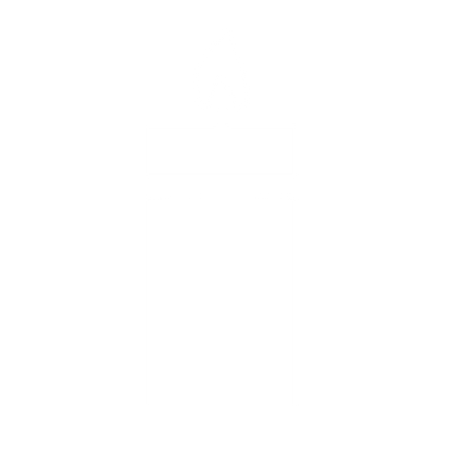 Solid Block Candle Logo #ffffff