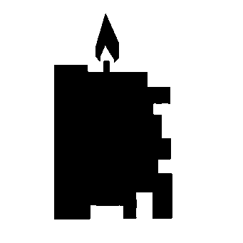 Brutalist Candle Block Logo
