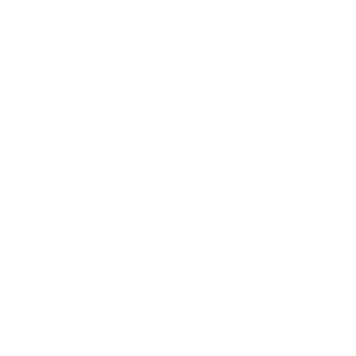 Brutalist Candle Block Logo #ffffff