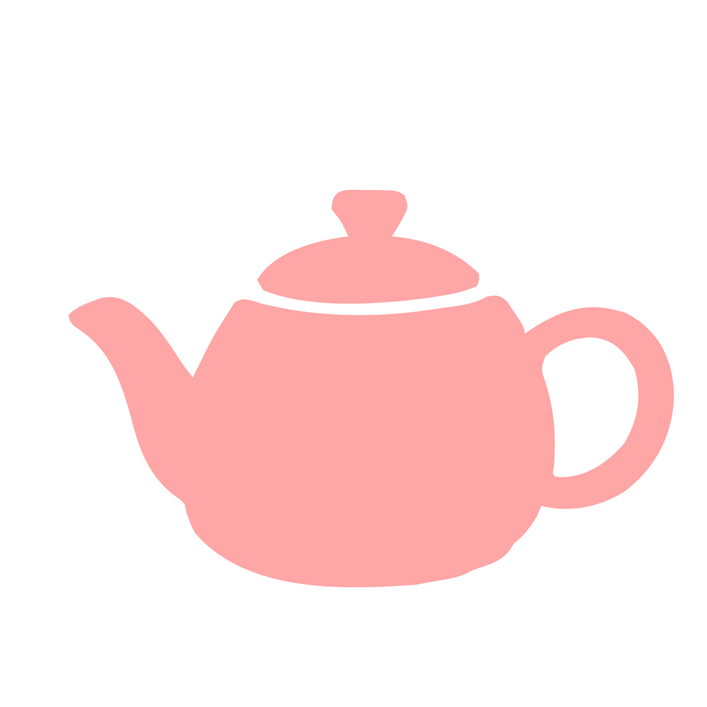 Teapot Silhouette Logo #ffa6a6