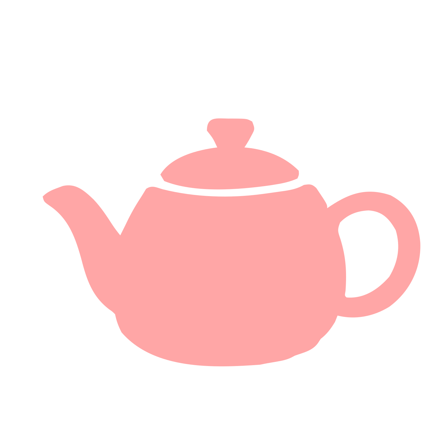 Teapot Silhouette Logo #ffa6a6