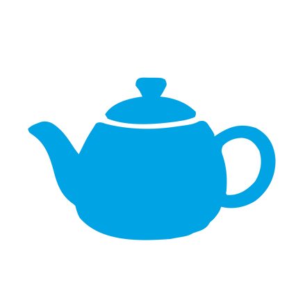 Teapot Silhouette Logo #00a3e4