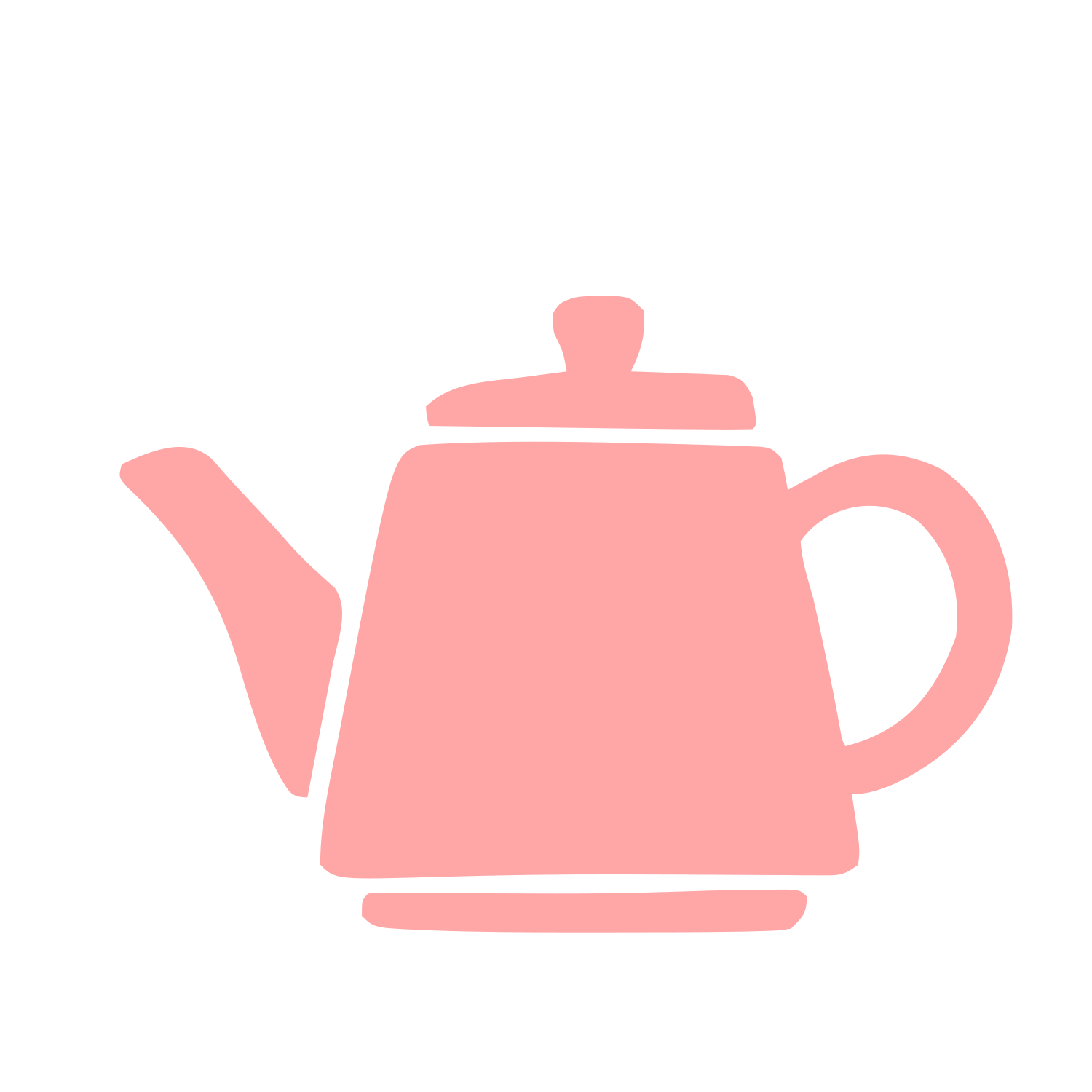Hand-Drawn Teapot Logo #ffa6a6