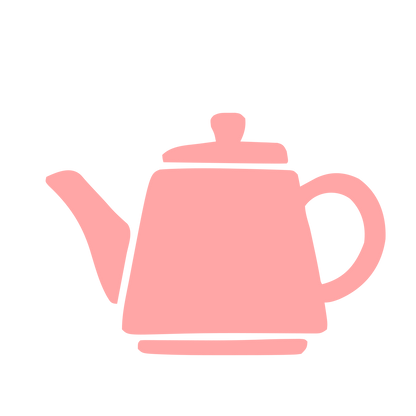 Hand-Drawn Teapot Logo #ffa6a6
