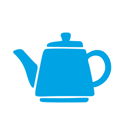 Hand-Drawn Teapot Logo #00a3e4