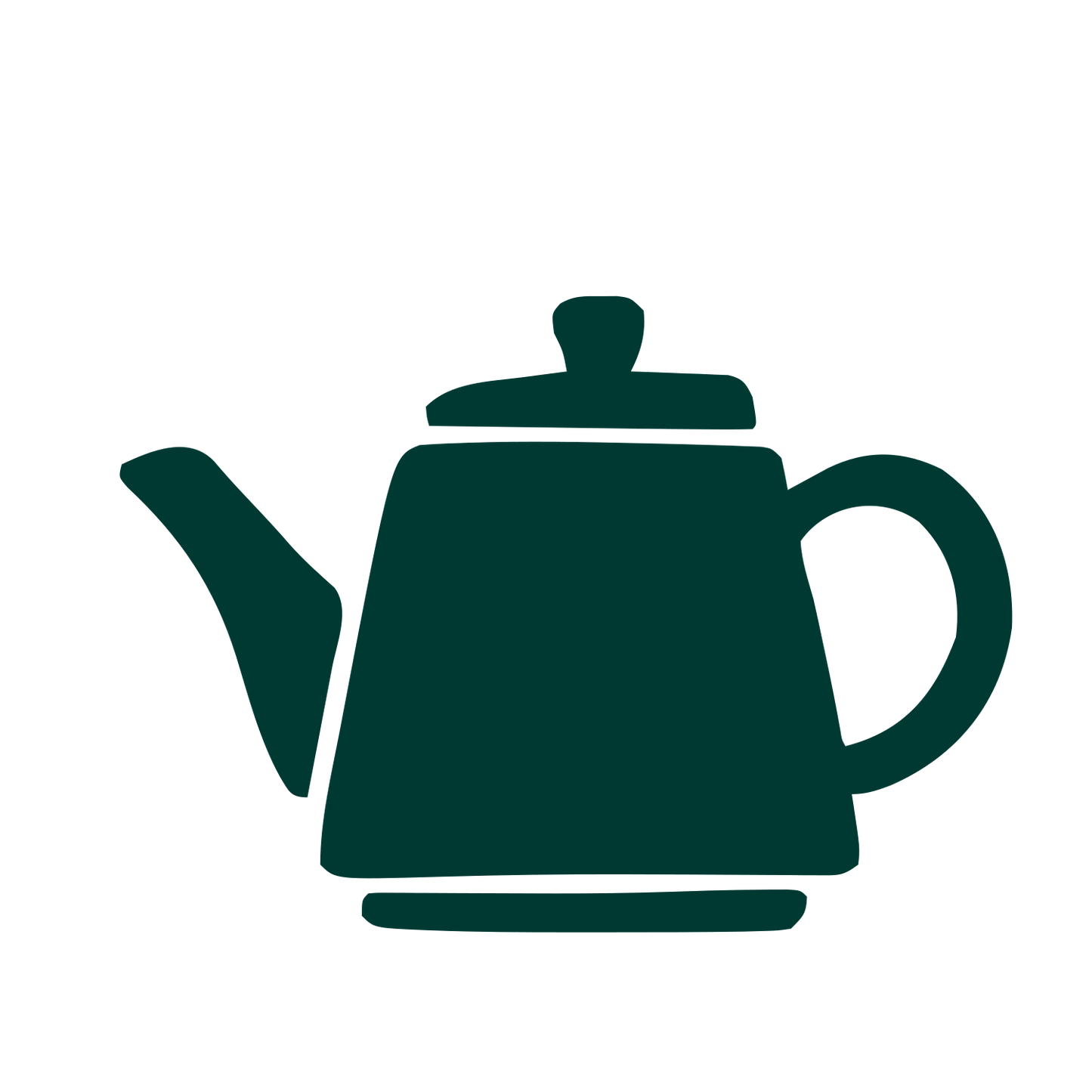 Hand-Drawn Teapot Logo #003932