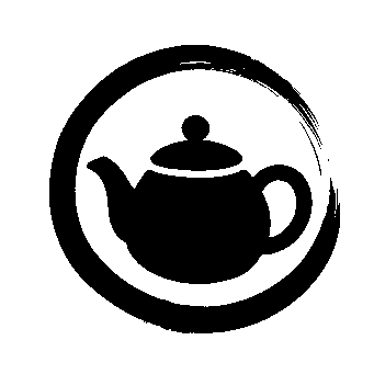 Hand-Drawn Teapot Circle Logo