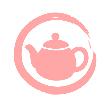 Hand-Drawn Teapot Circle Logo #ffa6a6