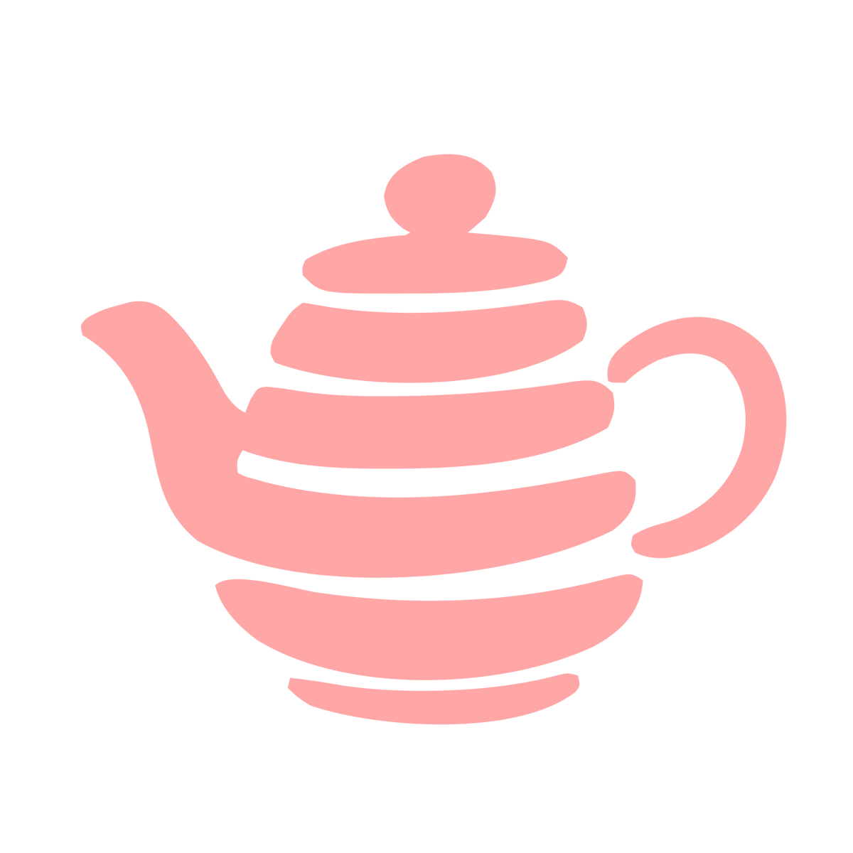 Striped Teapot Logo #ffa6a6