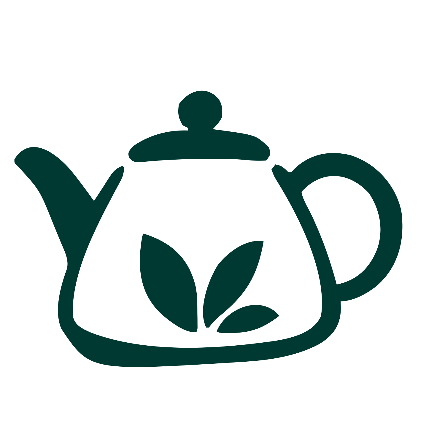 Tea Leaf Teapot Logo #003932