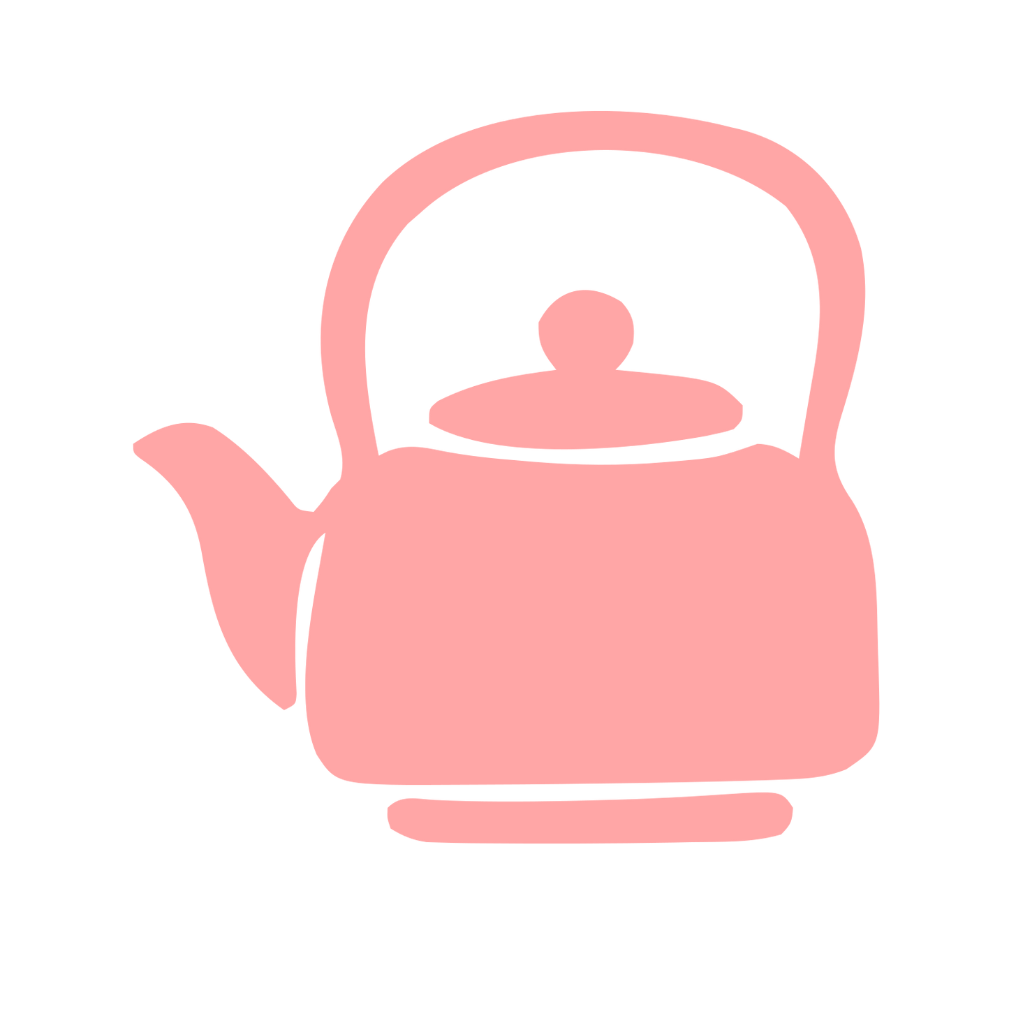 Kettle Teapot Silhouette Logo #ffa6a6
