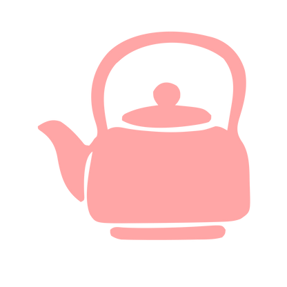 Kettle Teapot Silhouette Logo #ffa6a6