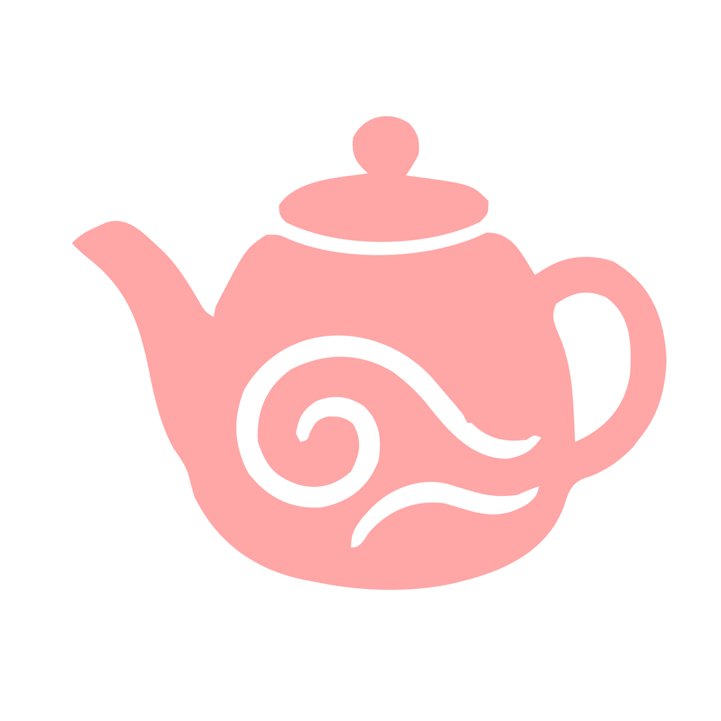 Swirl Teapot Logo #ffa6a6