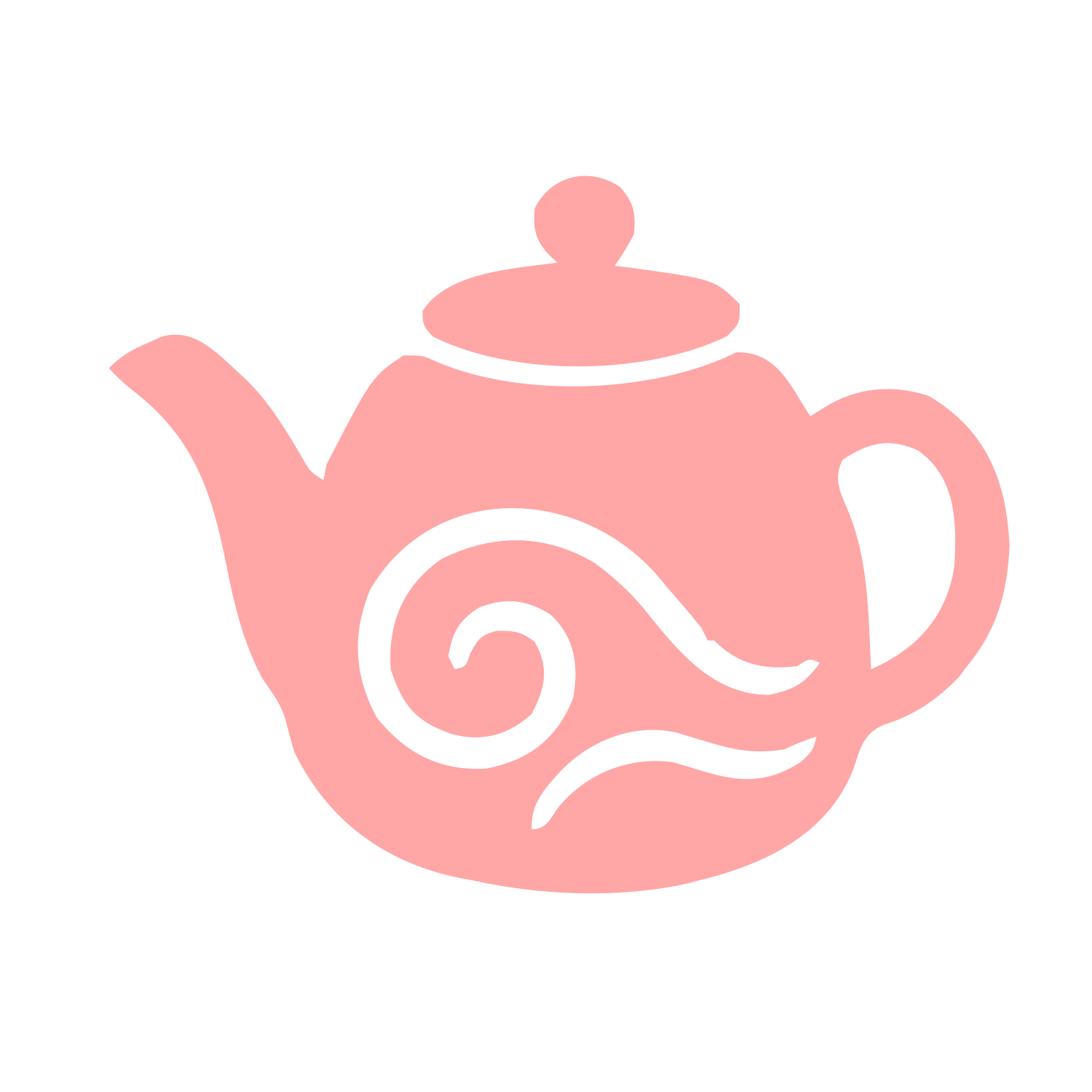 Swirl Teapot Logo #ffa6a6