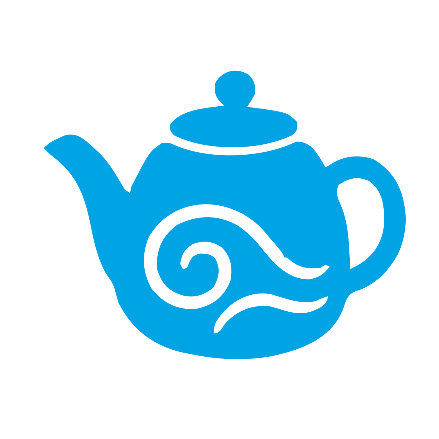 Swirl Teapot Logo #00a3e4