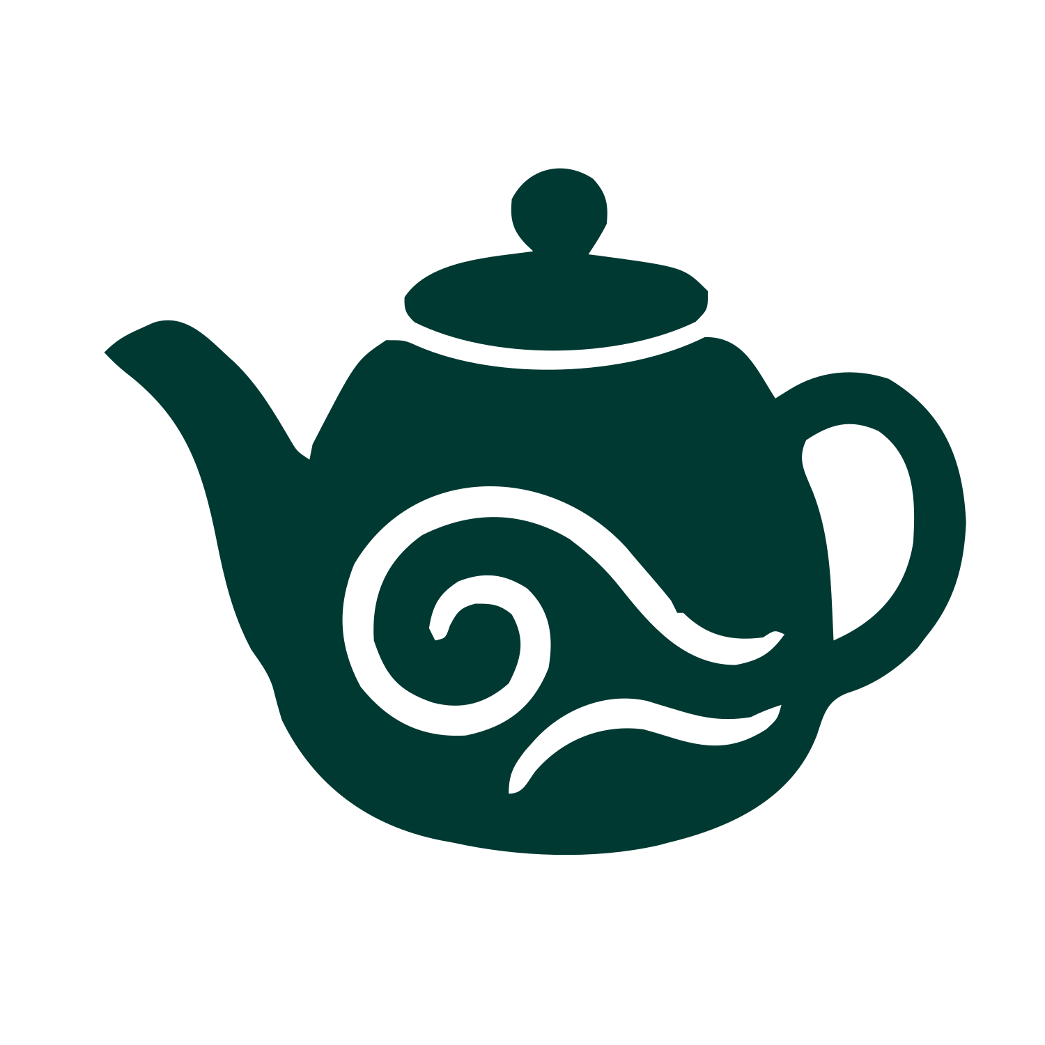 Swirl Teapot Logo #003932