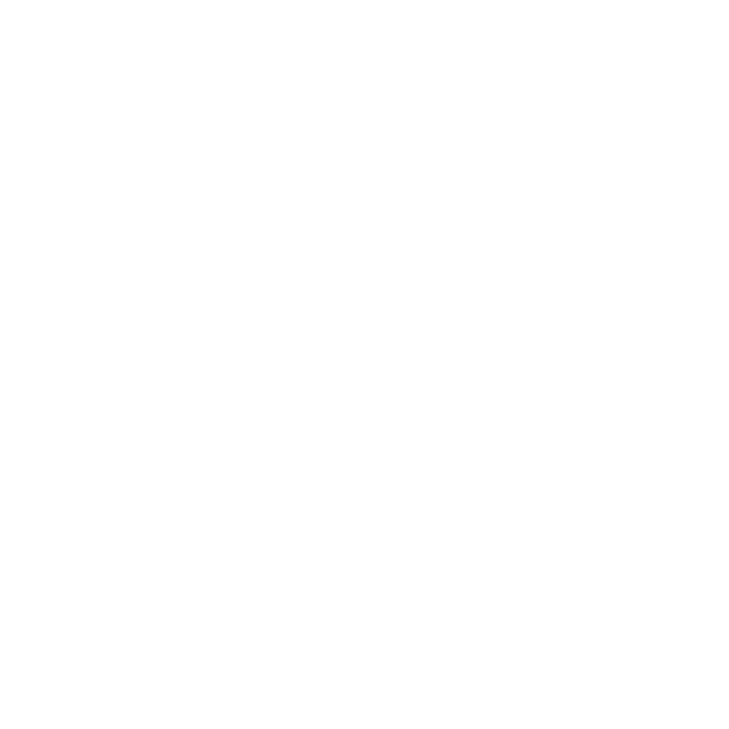 Layered Lightning Bolt Logo #ffffff