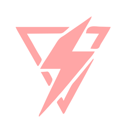 Lightning Bolt Triangle Logo #ffa6a6