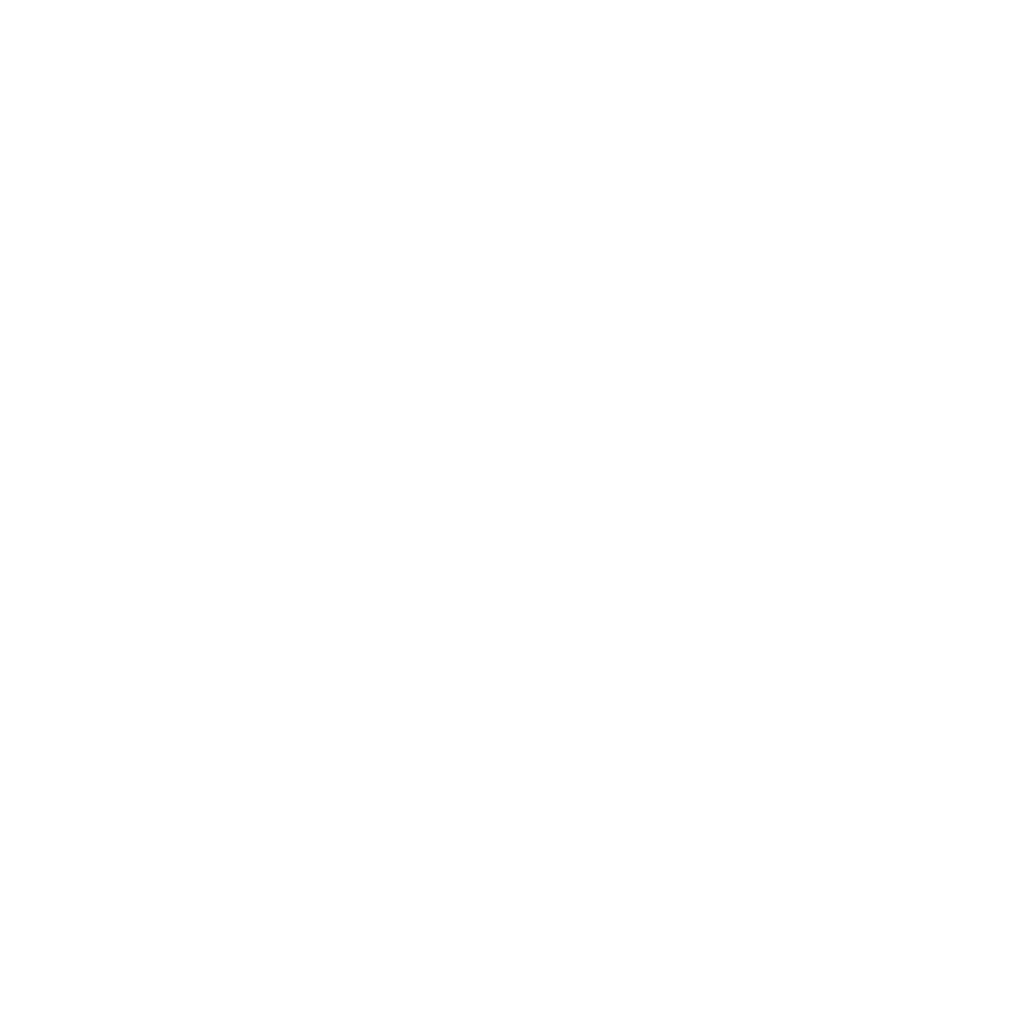 Lightning Bolt Triangle Logo #ffffff