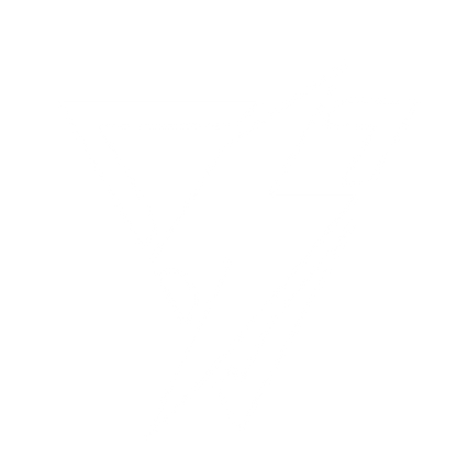 Lightning Bolt Triangle Logo #ffffff