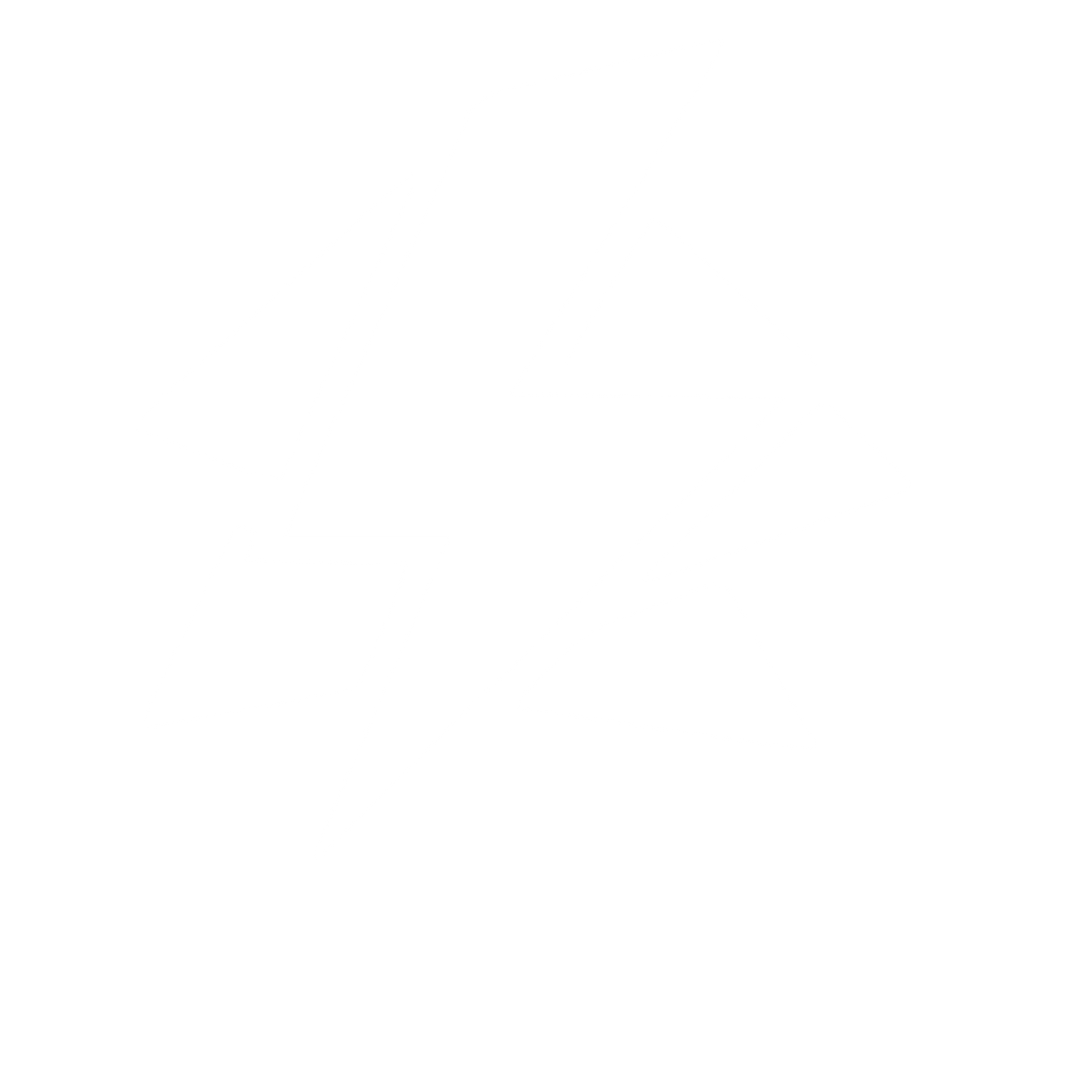 Layered Lightning Bolt Logo #ffffff