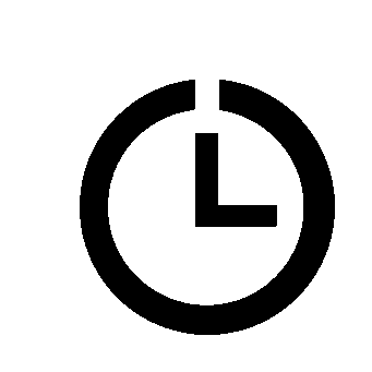 Minimalist Clock Face Logo