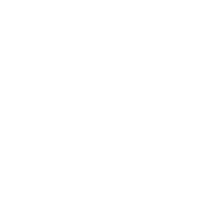 Minimalist Clock Face Logo #ffffff
